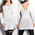 Long Sleeve Open Back Jumper
